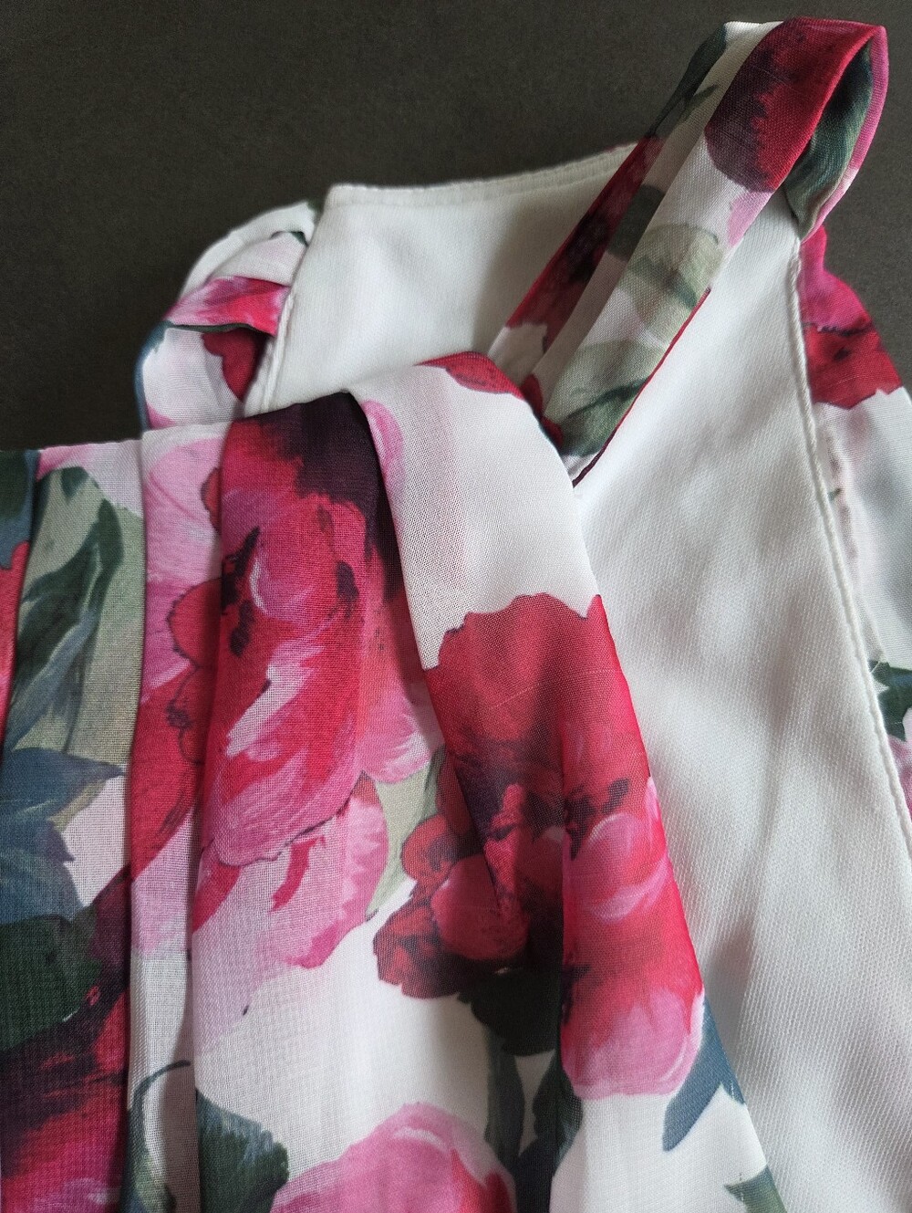 Betsy & Adam Women's Floral Print Ruffled Sleeveless Gown Size 10 NWT - Picture 13 of 14